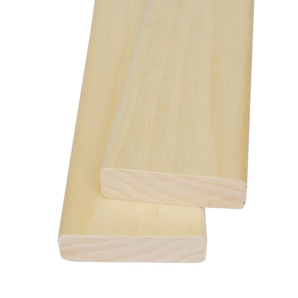Saunaholz Banklatte Espe | gehobelt | 2100 mm x 80 mm x 22 mm