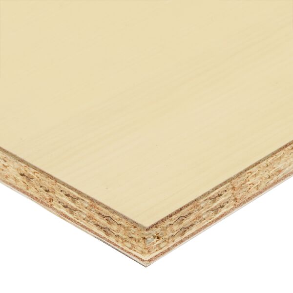 Saunaboard Echtholzfurnier | Glatt | Espe | auf OSB Platte | 2480 mm x 1220 mm x 16 mm