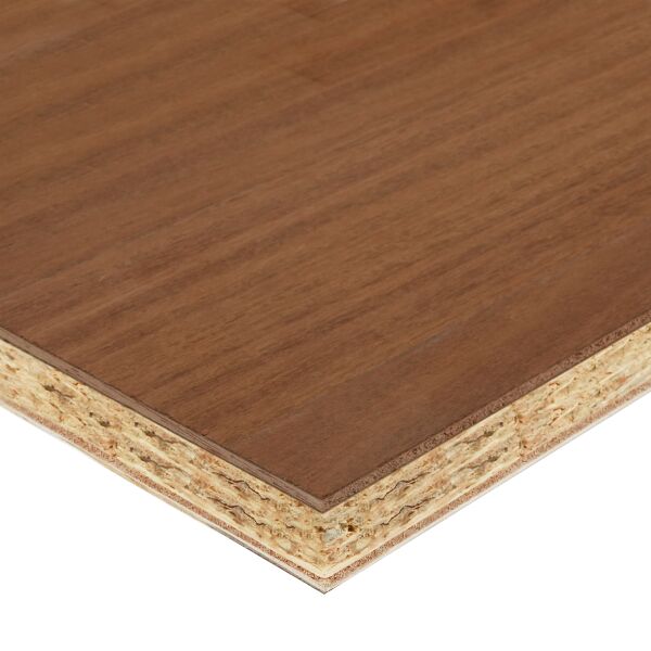 Saunaboard Echtholzfurnier | Glatt | Akazie gedämpft | auf OSB Platte | 2780 mm x 1220 mm x 16 mm