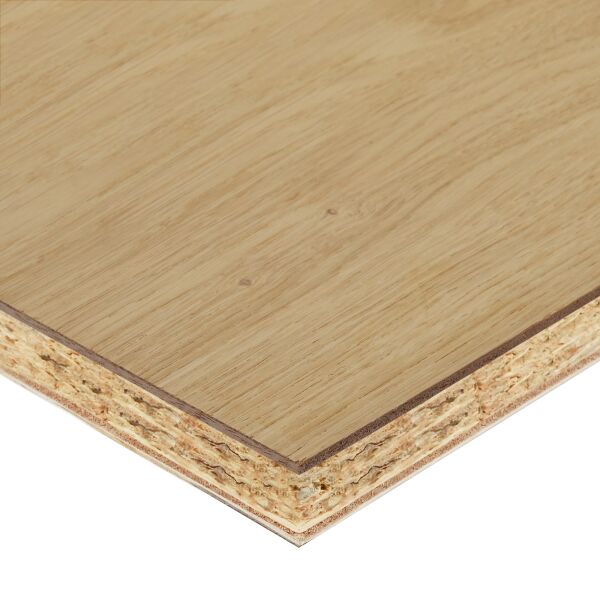Saunaboard Echtholzfurnier | Glatt | Eiche astig | auf OSB Platte | 2780 mm x 1220 mm x 16 mm