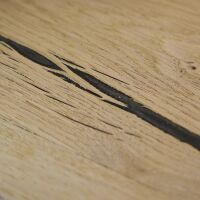 Saunaboard Echtholzfurnier | Glatt | Eiche rissig | auf OSB Platte | 2780 mm x 1220 mm x 16 mm