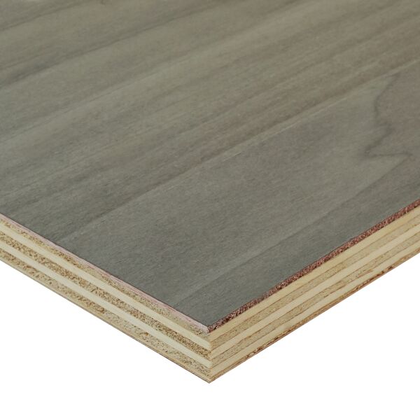 Saunaboard Echtholzfurnier | Glatt | Colour Gray | auf Multiplex Platte | 2800 mm x 1250 mm x 16 mm