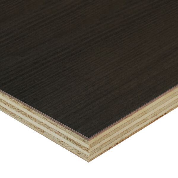 Saunaboard Echtholzfurnier | Natürliche Struktur | Select Colour Black | auf Multiplex Platte | 2800 mm x 1250 mm x 16 mm