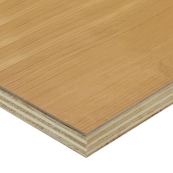 Saunaboard Echtholzfurnier | Natürliche Struktur | Select Hemlock gedämpft | auf Multiplex Platte | 2800 mm x 1250 mm x 16 mm