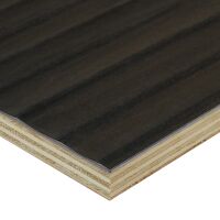 Saunaboard Echtholzfurnier | Wellig breit | Flow Black |...