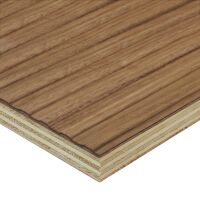 Saunaboard Echtholzfurnier | Linien breit | Straight Nuss...