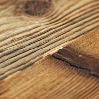 Saunaboard Echtholzfurnier | Gebürstet | Braun Fichte-Tanne Mix | auf Multiplex Platte | 2500 mm x 1250 mm x 16 mm