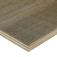 Saunaboard Echtholzfurnier | Gebürstet | Grau...