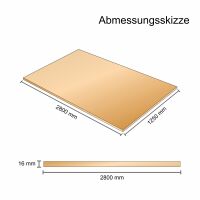 Saunaboard Echtholzfurnier | Gebürstet | Grau Fichte-Tanne Mix | auf Multiplex Platte | 2800 mm x 1250 mm x 16 mm